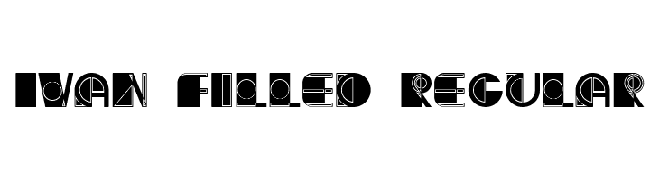 Ivan Filled Regular  Frei Schriftart Herunterladen