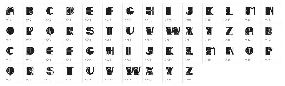 Ivan Filled Regular Character Map
