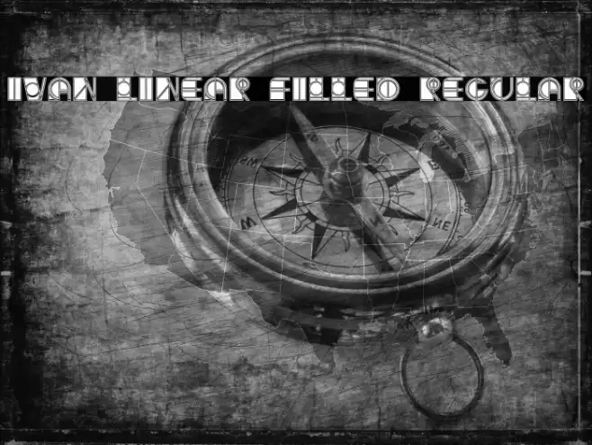 Ivan Linear Filled Regular Font examples