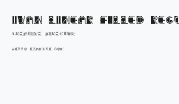 Ivan Linear Filled Regular Business Card