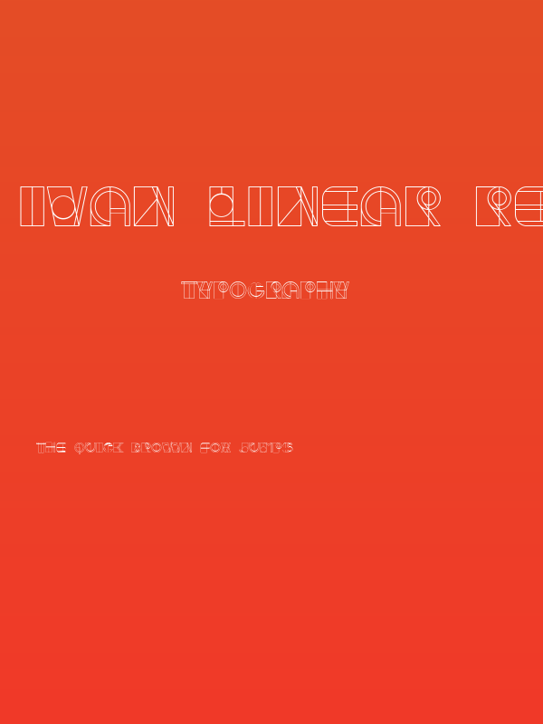 Ivan Linear Regular Poster