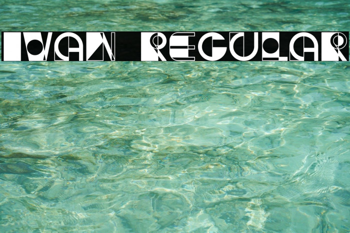 Ivan Regular Font examples