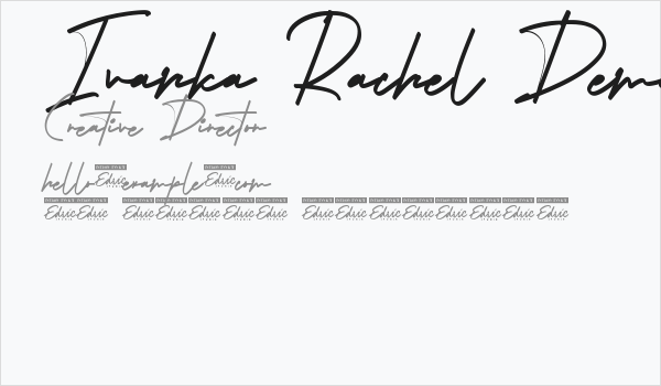 Ivanka Rachel Demo Business Card