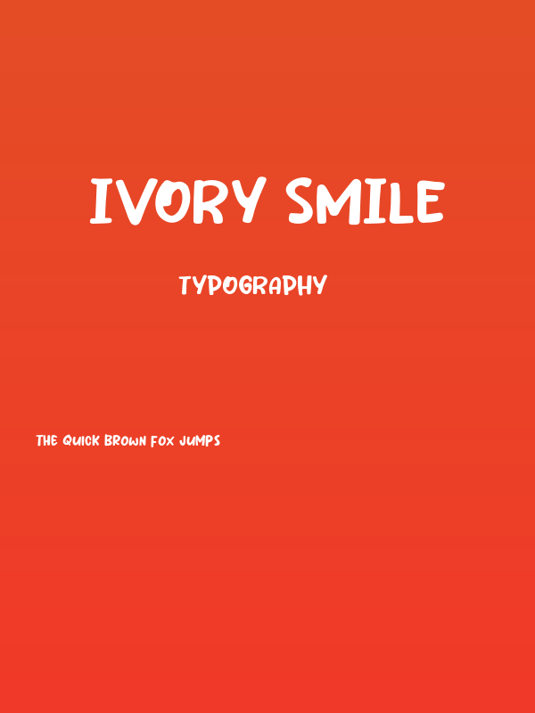 Ivory Smile Poster