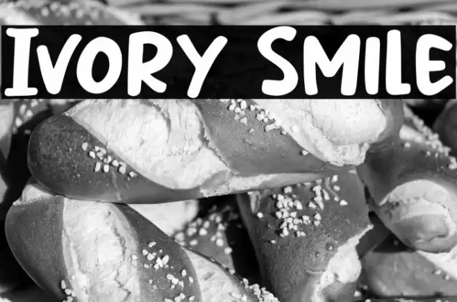 Ivory Smile Font examples