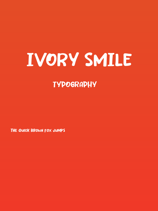 Ivory Smile Poster