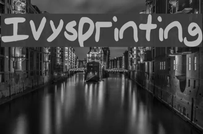 IvysPrinting フォント examples