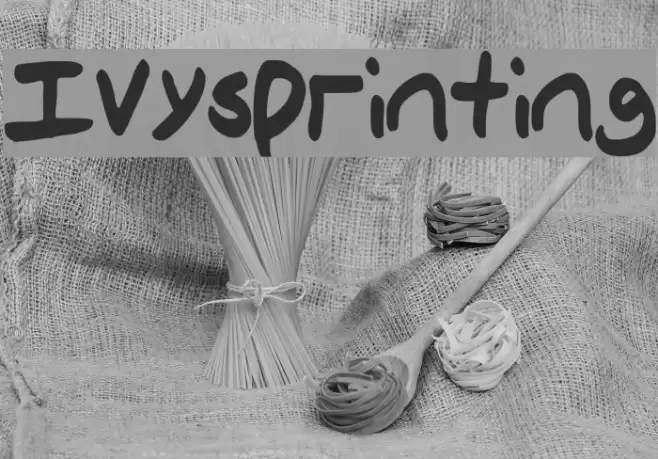 IvysPrinting フォント examples