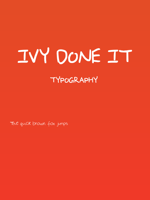 ivy done it Poster