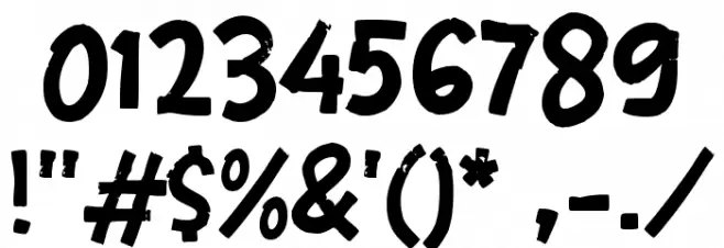 IWAIZU Font OTHER CHARS