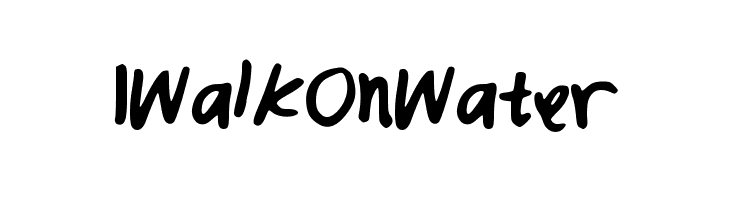 IWalkOnWater  Free Fonts Download