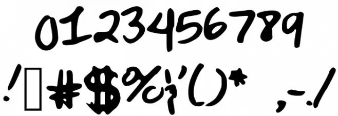 IWalkOnWater Font OTHER CHARS