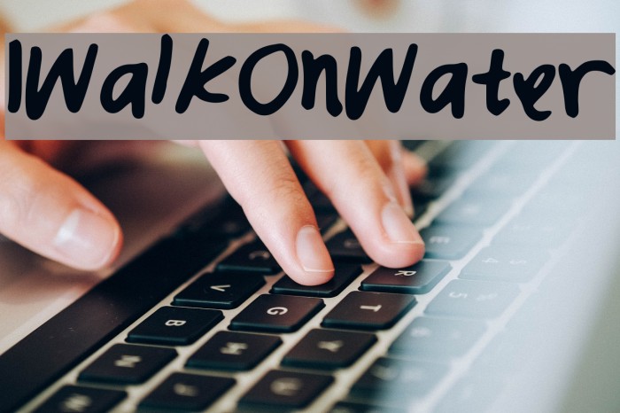 IWalkOnWater Example 1