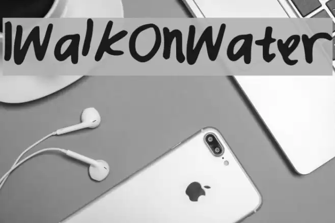 IWalkOnWater Font examples