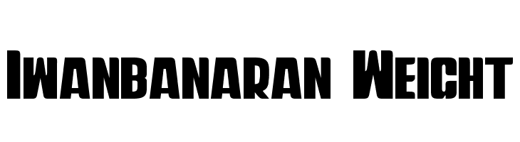 Iwanbanaran Weight  Frei Schriftart Herunterladen