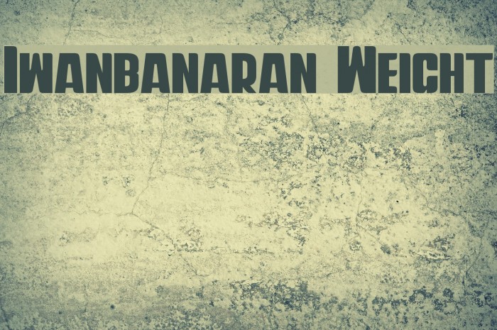 Iwanbanaran Weight Example 3