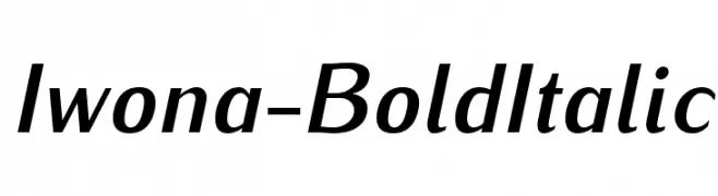 Iwona-BoldItalic  Fuentes Gratis Descargar