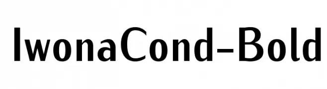 IwonaCond-Bold  font caratteri gratis