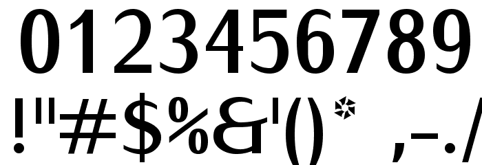 IwonaCond-Bold Font OTHER CHARS