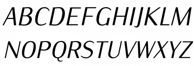 IwonaCond-Italic Font Litere mari