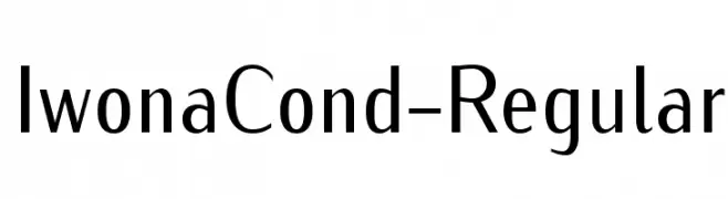 IwonaCond-Regular  Fuentes Gratis Descargar