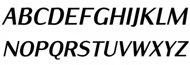 IwonaCondHeavy-Italic Шрифта ВЕРХНИЙ