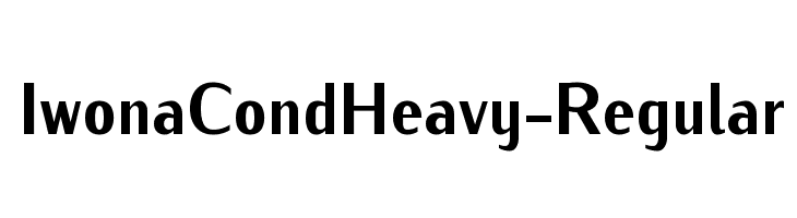 IwonaCondHeavy-Regular Font