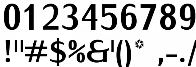 IwonaCondHeavy-Regular Font OTHER CHARS