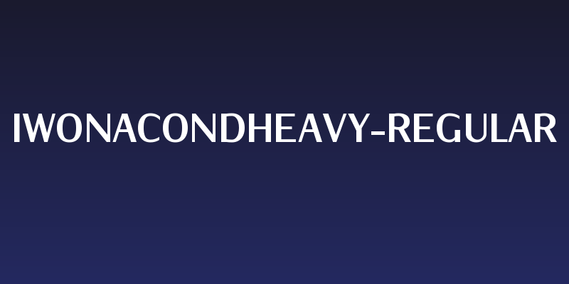 IwonaCondHeavy-Regular Social Header