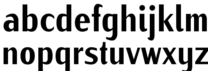 IwonaCondHeavy-Regular Font LOWERCASE