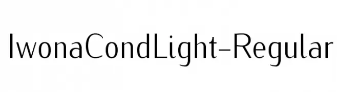 IwonaCondLight-Regular  Descarca Fonturi Gratis