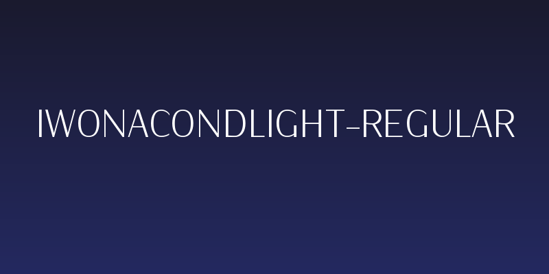 IwonaCondLight-Regular Social Header