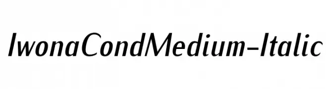 IwonaCondMedium-Italic  لخطوط تنزيل