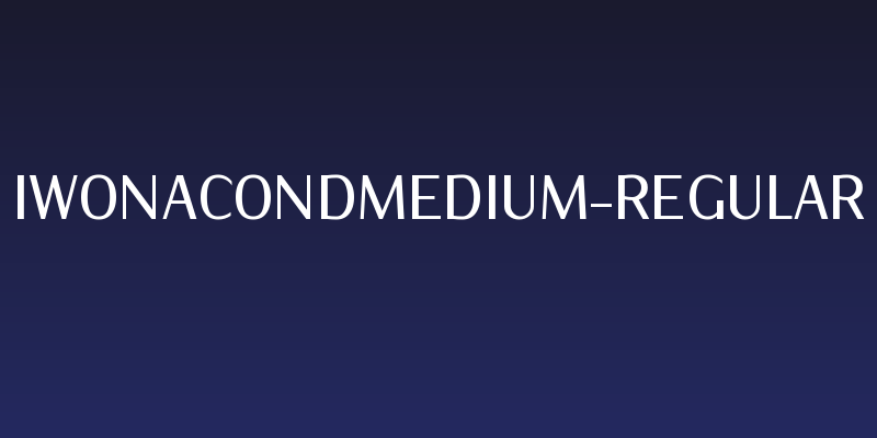 IwonaCondMedium-Regular Social Header