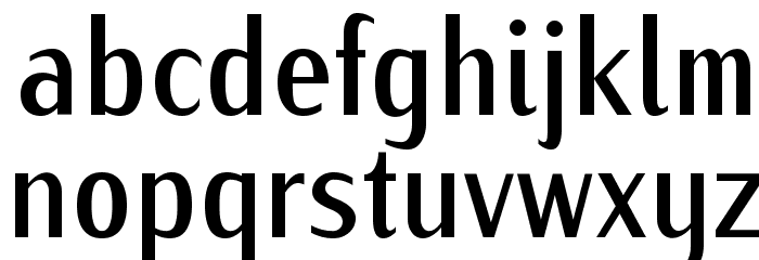 IwonaCondMedium-Regular Font LOWERCASE