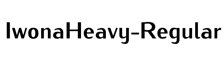IwonaHeavy-Regular Font