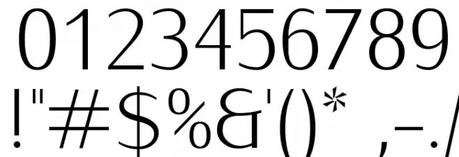 IwonaLight-Regular Font OTHER CHARS