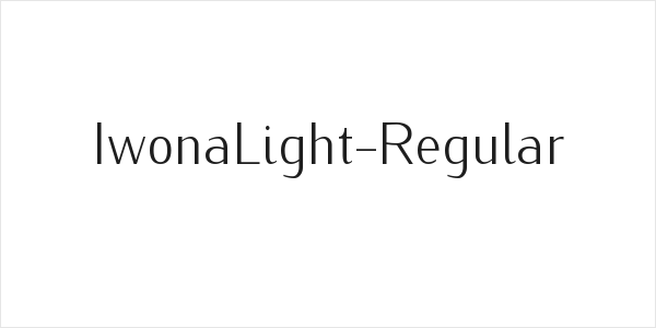 IwonaLight-Regular Logo
