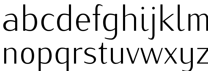 IwonaLight-Regular Font LOWERCASE