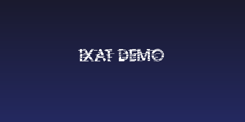 Ixat Demo Social Header