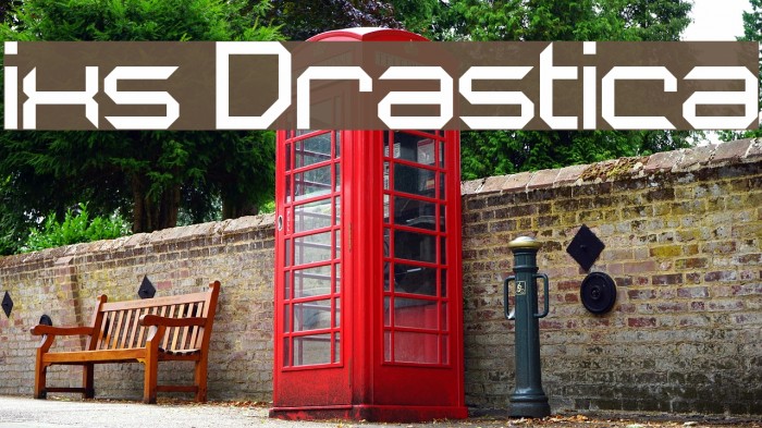 ixs Drastica Font examples