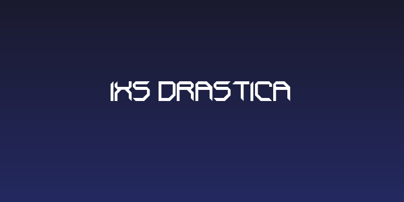 ixs Drastica Social Header