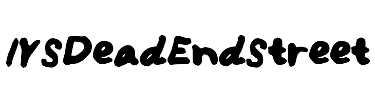IYSDeadEndStreet  font caratteri gratis