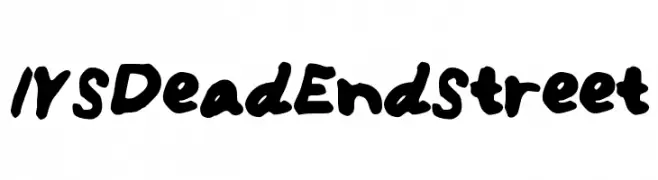 IYSDeadEndStreet  Fuentes Gratis Descargar