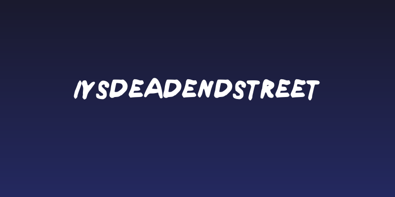 IYSDeadEndStreet Social Header