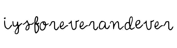 IYSForeverandEver  Fuentes Gratis Descargar