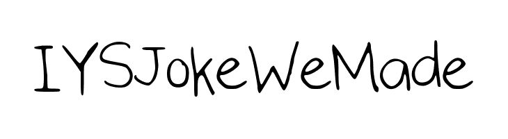 IYSJokeWeMade Font