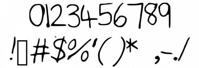 IYSJokeWeMade Font OTHER CHARS