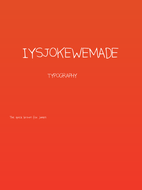 IYSJokeWeMade Poster