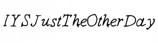 IYSJustTheOtherDay  Fuentes Gratis Descargar